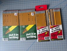 Lot Vintage Empire Pencils Co No. 2 Yellow 7414 Made In USA Pack Of 14 And More