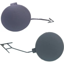 Pair Tow Eye Covers Fog light Lower bumper grill Set of 2 Front & Rear for Audi