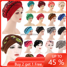 African Women Braids Head Wrap Hijab Hat Turban Bonnet Aso Auto Gele Headtie Cap