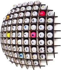 Golf Ball Display Case in The Shape of a Ball, Golf Ball Holder Will Hold up to 