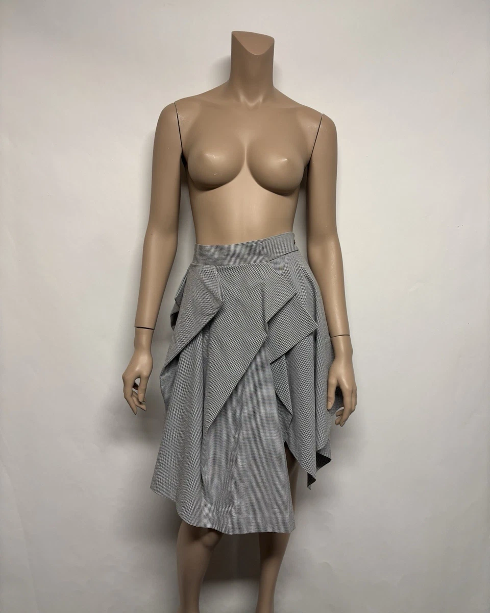 スカート \"Vivienne Westwood\" Knit Wrap Skirts Vivienne Westwood Meghan Draped Wool Mini Wrap Skirt Navy Vivienne