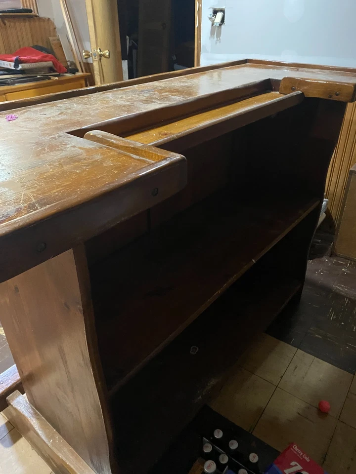 Vintage solid wood dry bar - REDUCED for quick sale! Good condition. - Image 2 of 2