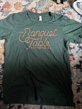 The Banquet Table Coffee House Vintage Letter T Shirt Size M Canvas Brand