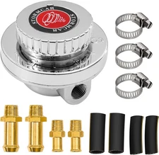 Adjustable Fuel Pressure Regulator Kit Universal Manual 1-5 Psi Fuel Pump Pressu