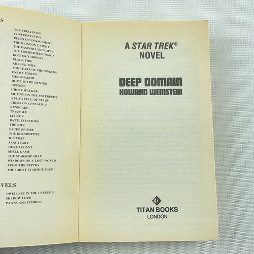 Deep Domain (Star Trek) By Howard Weinstein Paperback Book - Picture 13 of 18