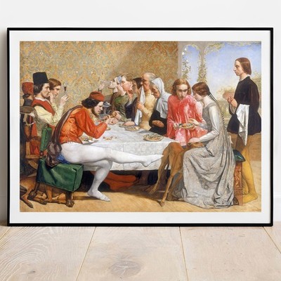 Millais Kunstdruck - Lorenzo und Isabella Poster Galerie Wandbild Gemälde