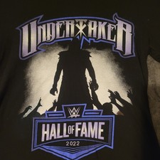 WWE Undertaker Hall of Fame 2022 Shirt Mens MedBlack Wrestling Graphic Dbl Sided