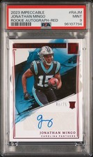 2023 PANINI IMPECCABLE RC AUTOS RED #RAJM JONATHAN MINGO 48/75 PSA 9
