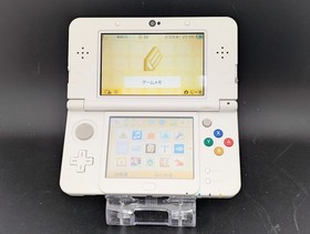 B4967 Nintendo new 3DS console White Japan w/game Animal Crossing adapter