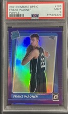 2021-22 Donruss Optic - Rated Rookie Franz Wagner #185 Purple Prizm (RC) PSA 9
