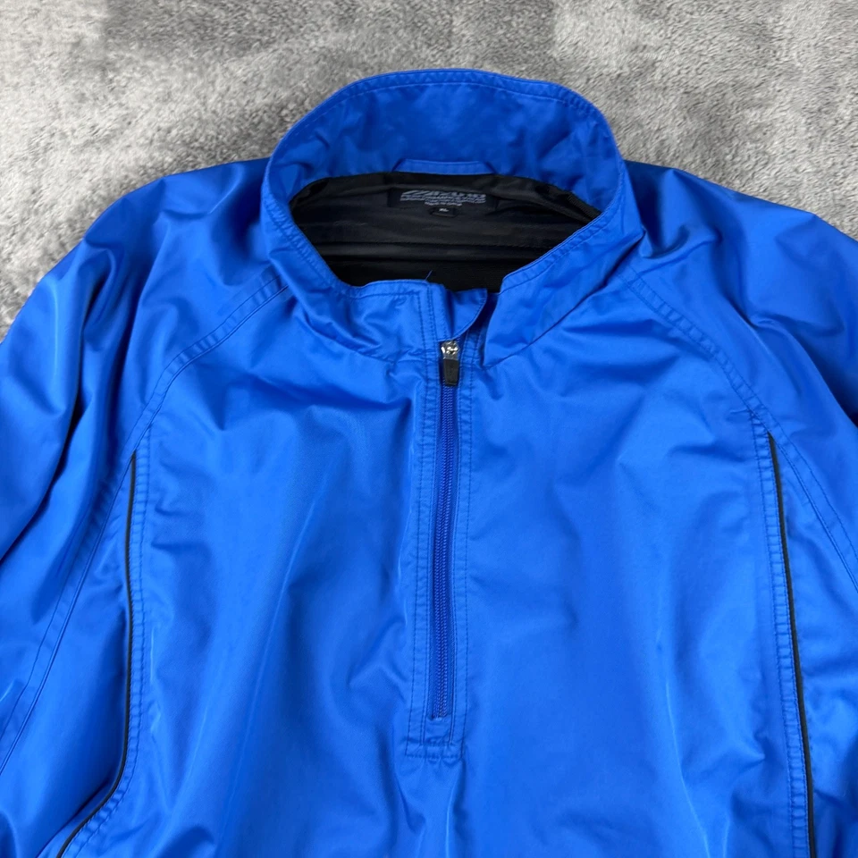 Mizuno Jacket Performance Wear Sports Mens XL Blue Long Sleeve - Image 3 of 4