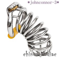 2023 Stainless Steel Male Chastity Device Super Long Cage Men Metal Locking Belt