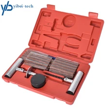 57PCS Tire Repair Kit DIY Flat Tire Repair Car Truck Motorcycle Home Plug Patch