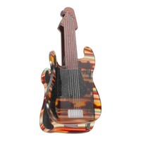 Haarspangen Mit Musikmotiven, SüßE Gitarren-Haarspange, Haarspange Aus Acetat