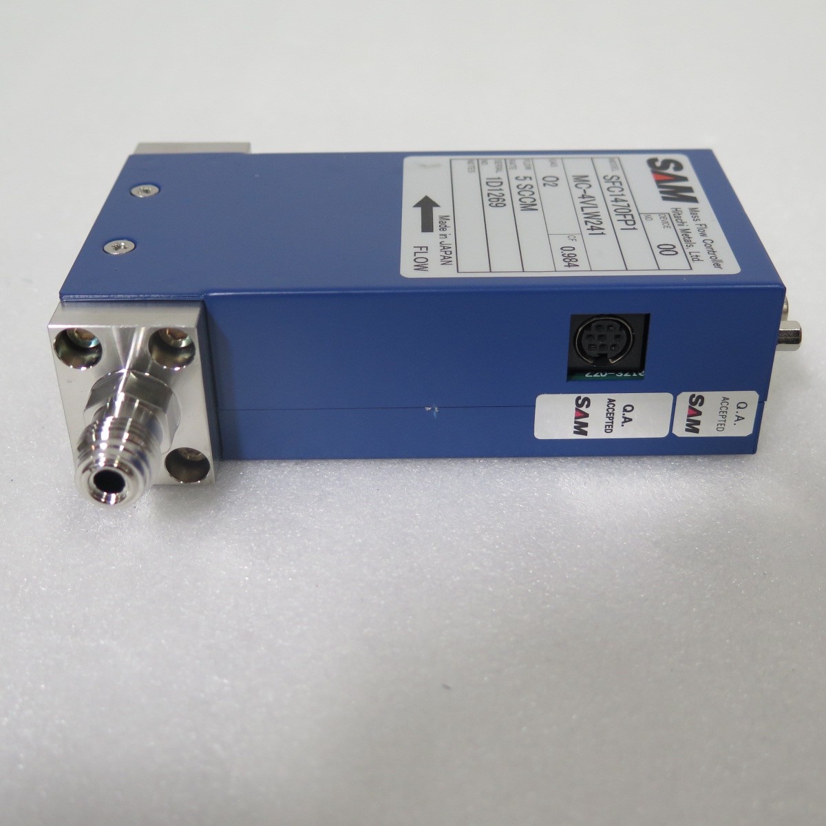 R201330 FANTAS SAM O2 5 SCCM CF 0.984 Mass Flow Controller SFC1470FP1