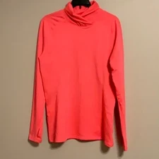 Layer8 performance Qwick-dry high neck coral fleece lined 80s Fluorescent L