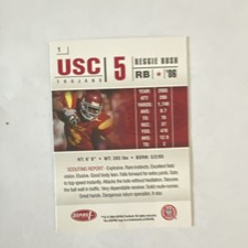 SAGE 2006 Reggie Bush Rookie #1 USC Trojans Football NCAA Trading Card