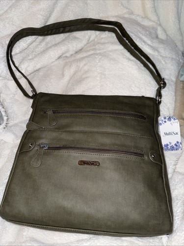 MultiSac Lorraine Women's Crossbody Bag One Size Green ( Daper Heirloom)
