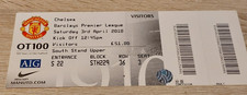COMPLETE TICKET STUB- MANCHESTER UNITED V CHELSEA-PREMIER LEAGUE-APRIL 2010