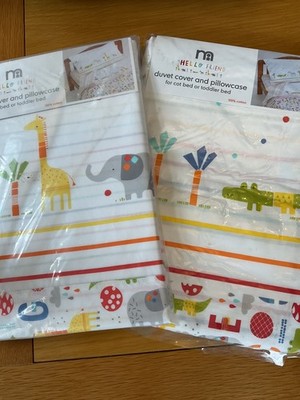 Mothercare Hello Friend Bettbezüge Sets für ein Kinderbett Bett oder ein Kleinkindbett X 2 