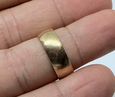 9ct Gold Wedding Band Ring 3.88g Size M,  5.9...
