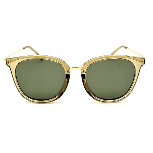 Le Specs Bandore Designer Sunglasses Alt Fit Clear Gray & Gold Frame 53-19-145 - Picture 9 of 10