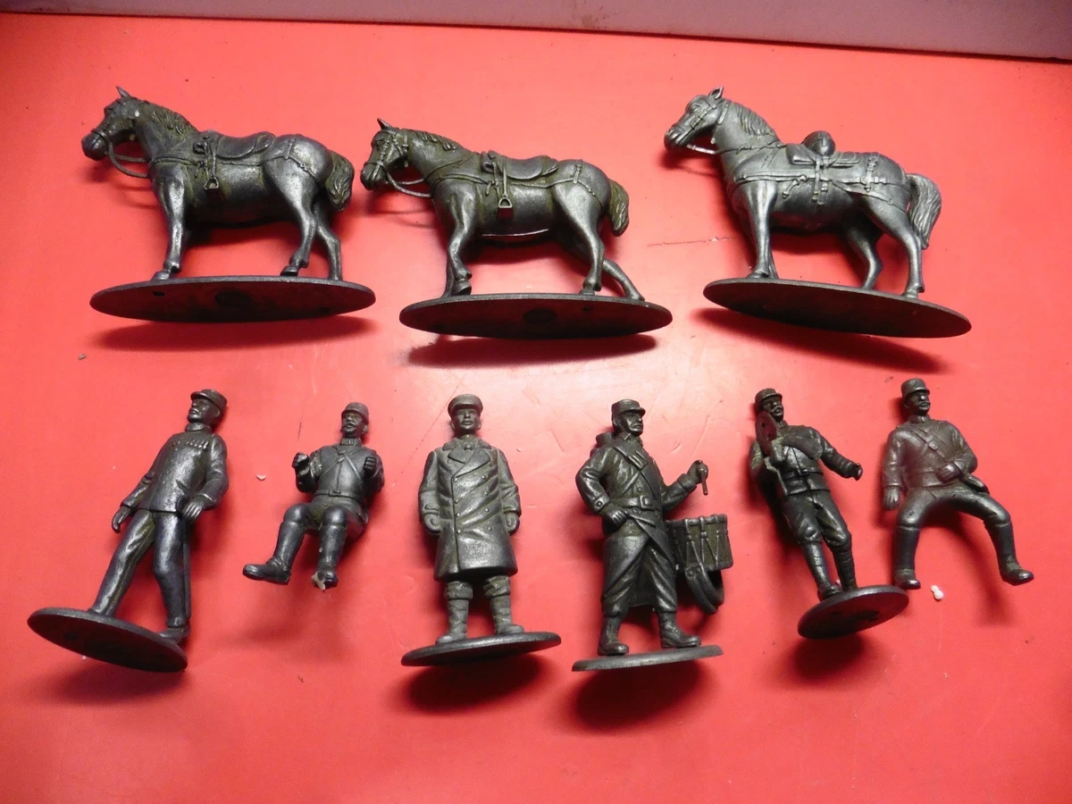 Figurine MHSP 1/30 Guerre D’Algérie – Jeep Et Chauffeur, Métal Argenté, 1987