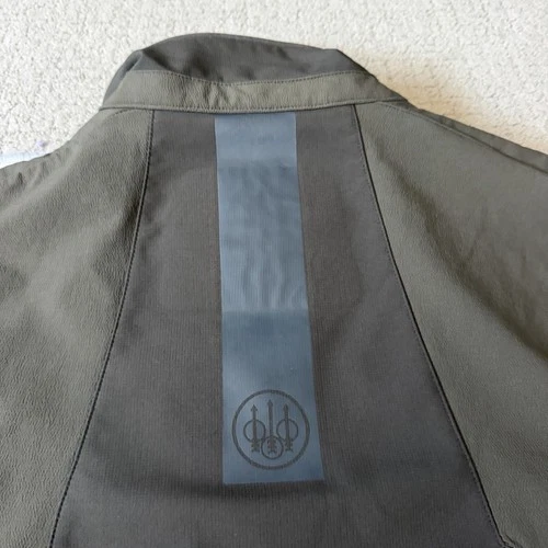 Beretta Men’s Butte Softshell Hunting Vest Sz L Moss Brown Bark Made Italy EUC image 9