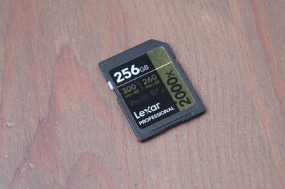 Lexar GOLD Series Professional 2000x 256GB UHS-II SDXC Memory Card