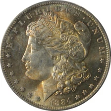 1884-O MS63 Morgan Dollar, PCGS 36158607
