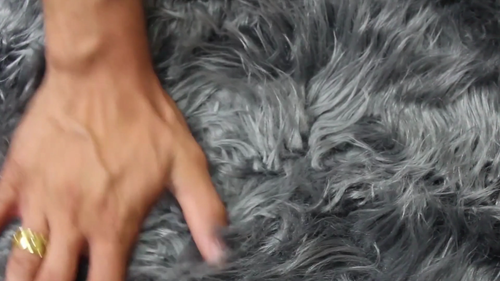 RugBerry 6x9 ft Faux Fur Sheepskin Area Rug Soft Fluffy Home Shag Carpet Gray - Video 1 of 1