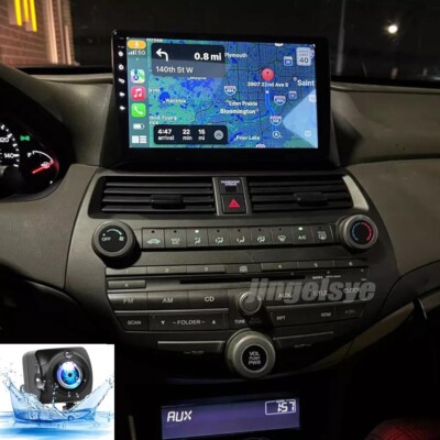 ANDROID AUTO APPLE CARPLAY CAR STEREO GPS NAVI RADIO FOR HONDA ACCORD 2008-2012