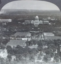 Keystone Stereoview Capitol from Washington Monument, DC of Education Set #93 B