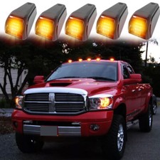 For 2003-18 Dodge Ram Pickup Trucks 5pcs Solar Powered Cab Lights Roof Lights