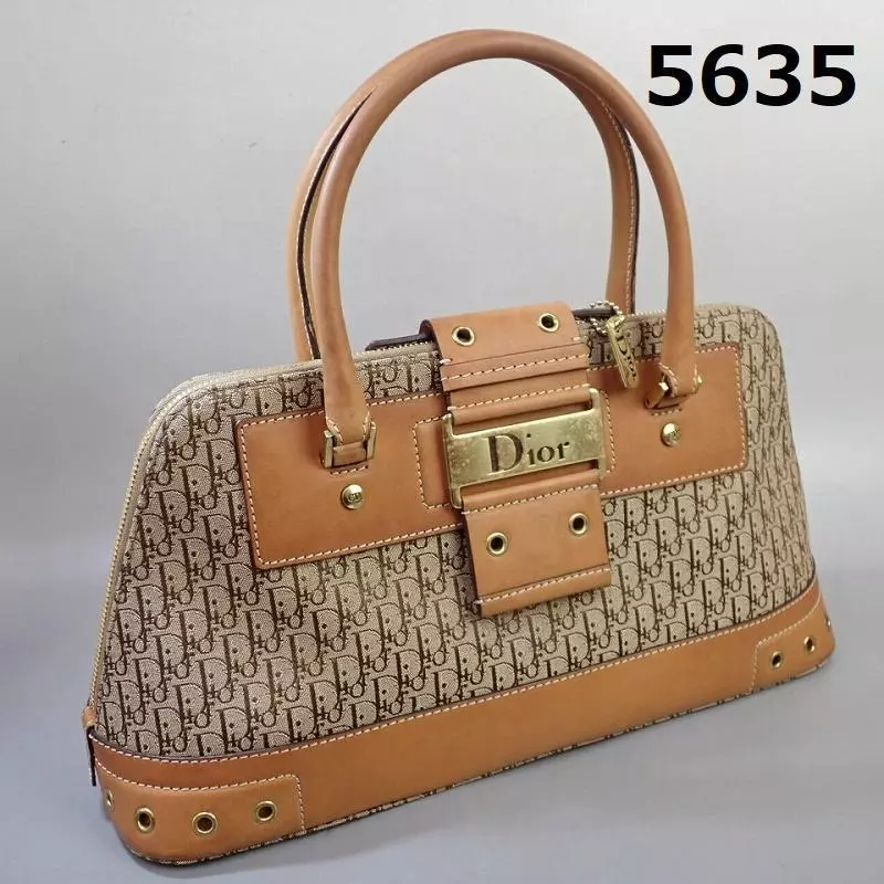 Sac à main trotteur Christian Dior RU 5635 toile cuir occasion usure mineure