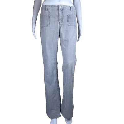 Blue Asphalt Size 7 Junior Vintage Corduroy Cotton Straight Leg Flare Bottom