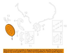 FORD OEM 2009 F-150 Front Brake-Disc Rotor 9L3Z1V125E