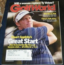 Stuart Appleby Mercedes Champion SIGNED AUTOGRAPHED Golf World Magazine COA PGA