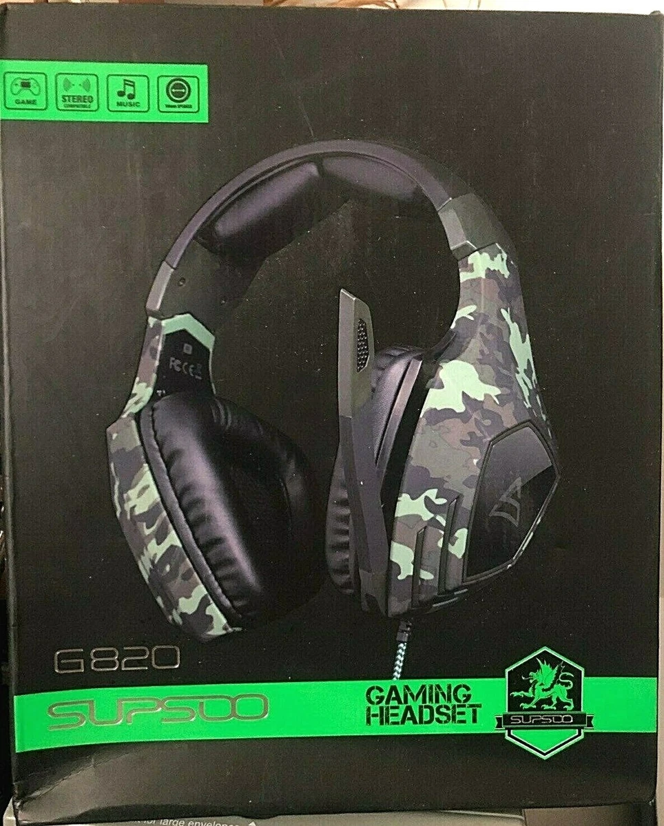 Camo G820 Stereo Gaming Headset 3.5mm Wired Over ear Headphone w
