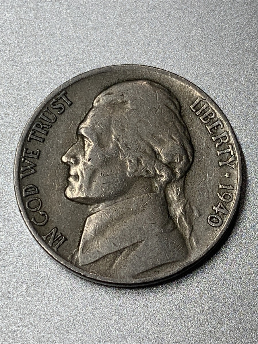 1940 Jefferson five cent S mint mark In Excellent Condition | eBay