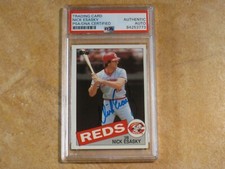 NICK ESASKY 1985 TOPPS SIGNED AUTOGRAPHED CARD #779 RARE! CINCINNATI REDS PSA