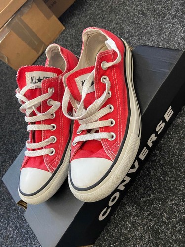 red converse baseball boots
