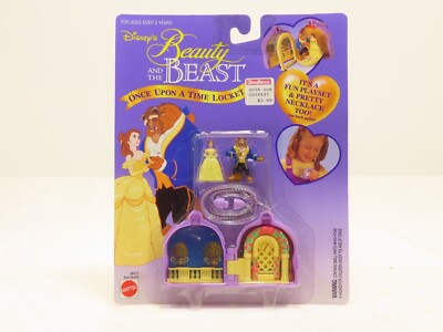 1990s Disney Beauty and The Beast Once Upon a Time Locket Mattel 
