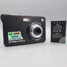 18.0MP Compact Digital Camera Black Tested