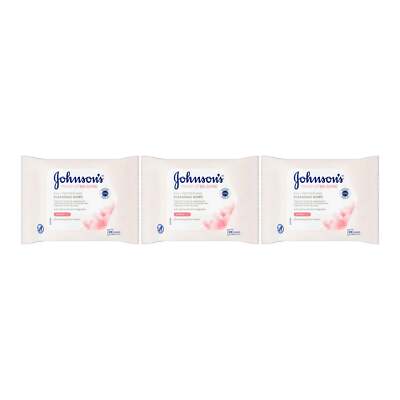 Johnson's Make-Up Be Gone 5-in-1 Refreshing Cleansing Wipes, 25 ct. (Pack of 3)