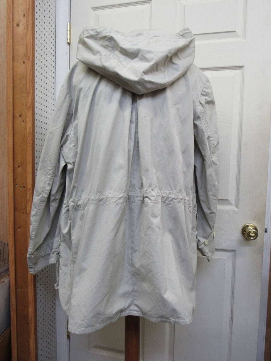 Vintage Swedish Army Winter Snow Parka Smock Off White Size 50