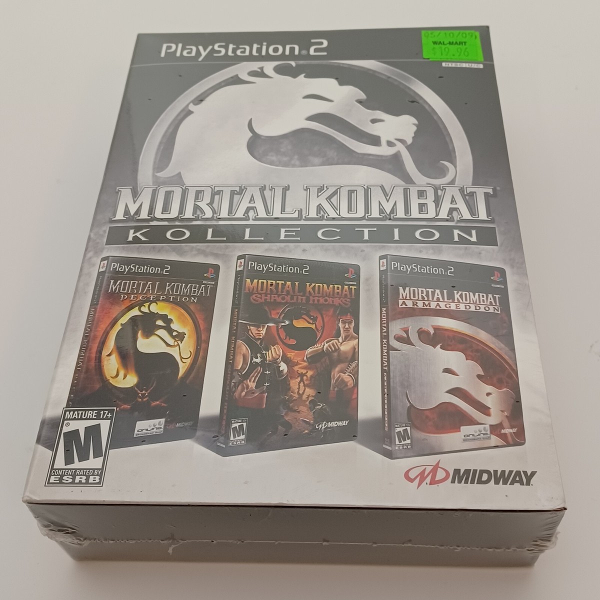 Mortal Kombat Collection Game Box Sony PlayStation 2 Ps2 Sony New