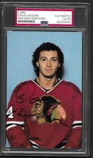 1982-83 Chicago Team Issue Doug Wilson Autographed Rare.