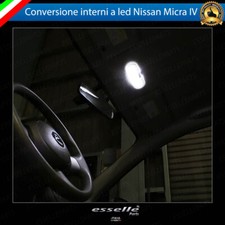 LED INTERNI PER NISSAN MICRA IV 4 K13 CANBUS LUCE BIANCA 6000K NO AVARIA LUCI
