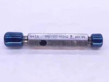 11/16 20 NS 2 THREAD PLUG GAGE .6875 GO NO GO P.D.'S = .6550 & .6591 INSPECTION
